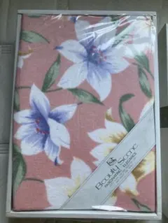 未開封　Beauty Scene 花柄ピンクブランケット　綿毛布