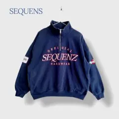 ＊SEQUENZ シークエンズ＊ Mサイズ トップス スウェット ハーフジップ