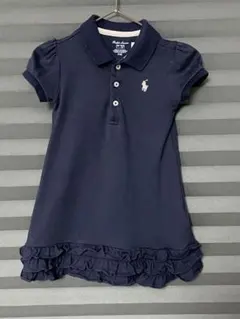 ラルフローレン　フリルワンピース　ネイビー　85サイズ