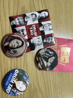 DRUM TAO 缶バッジ　西亜里沙さん　相戸喜代子さん　3点セットのサムネイル