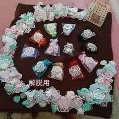 解説用　パステルカラーの富良野ラベンダーサシェご予約観覧用