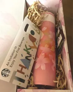 スターバックス　SAKURA ワンタッチステンレスボトル450ml