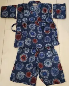 branshes ブランシェス 花火柄 甚平 夏祭り 半袖 半ズボン こども