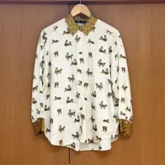 ZARA 虎柄　総柄　シャツ　Mサイズ