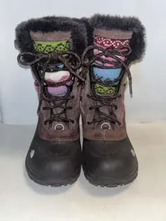 The North Face スノーブーツ 子供 20cmブラウン 防水