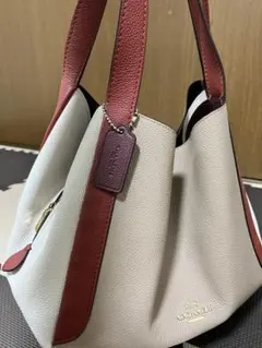 COACH トートバッグ ブラウン/アイボリー