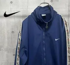 イ*コ様 00s NIKE ナイキ　トラックジャケット　スウォッシュ　y2k　刺
