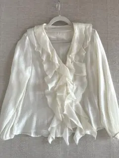 ZARA フリルシャツ