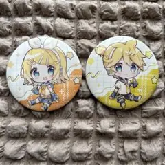 鏡音リン 鏡音レン 缶バッジ ボカロ VOCALOID ピアプロキャラクターズ
