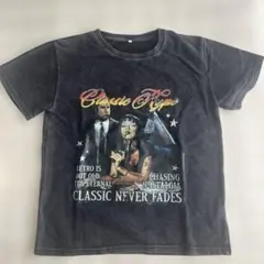 シーイン　パルプフィクションTシャツ　ダメージ 映画　黒