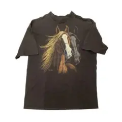 SILKMASTERS アニマルTシャツ　馬／ 古着