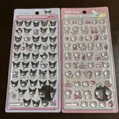 サンリオ　ボンボンドロップシールミニ　クロミ　キティ