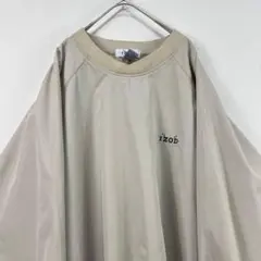 USA古着 90s izod ナイロンプルオーバー ベージュ ナイロンジャケット