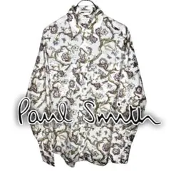 Paul Smith ポールスミス 月桂樹蝶花 cotton shirt