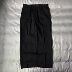 00s old DKNY ブラック レーヨン ワイドスラックス ダナキャランのサムネイル