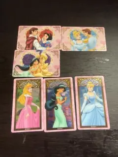 ディズニープリンセス カードステッカー12枚