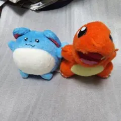 TOMY ポケモン　ぬいぐるみ　マリル　ヒトカゲセット タカラトミー　初期レトロ