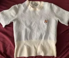 MAISON KITSUNE 半袖ニット ラメ フォックスヘッド サマーニットのサムネイル