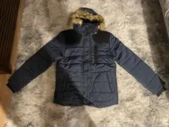 新品未使用！ネイビー ダウンジャケット フード付き