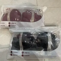 OEING ブラジャー 2枚セット ブラック レッド　S