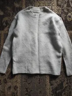 無印良品　ウール、ヤク、キャメル混ニット　セーター　オフホワイト