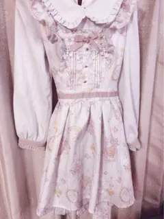 LIZLISA ワンピース カシュクール 花柄 長袖 リボン - メルカリ