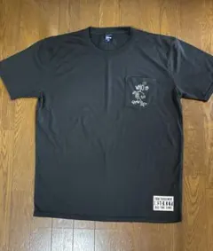 Disney ミッキー ポケットTシャツ ブラック LL