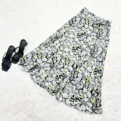 ✨美品✨Mila Owen ミラオーウェン　フレアロングスカート【0】リボン