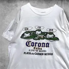 CDWDs アドバタイジングTシャツ コロナ ビール カエル ジョーク お酒 蛙