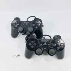 【動作OK】PS2 デュアルショック2 コントローラー 2個セット 08-240