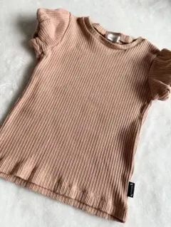 【中古美品】SERAPH リブ編み パフスリーブ Tシャツ 110cm