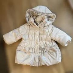 la poche biscuit フード付き中綿コート