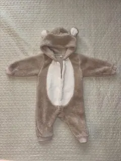 クマのフード付きベビーアウター