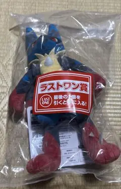 一番くじ　ポケモン　ラストワン賞　メガルカリオぬいぐるみ