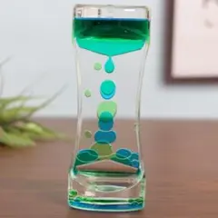 リキッドモーションタイマー グリーン×ブルー 液体モーション オイル
