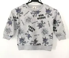 アンパンマン　ダダンダン　総柄　裏毛　トレーナー