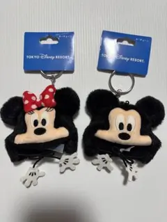 ミッキー・ミニー ぬいぐるみキーホルダーセット