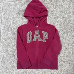 【GAP】 キッズ フード付きパーカー S (6-7歳) ピンク