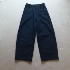 ユニクロ　ジャージーバレルレッグパンツ　S ネイビー　補正済　69cm