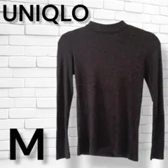 UNIQLO ユニクロ　レディース　長袖　リブハイネック 　美品　Mサイズ