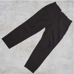 USA製✨希少【L】スラックス 黒 ストレッチ　テーパードパンツ　美脚