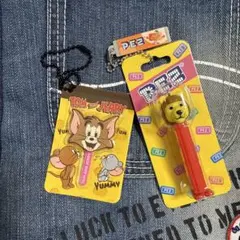 TOM and JERRY とPEZ キーホルダー 2点セット