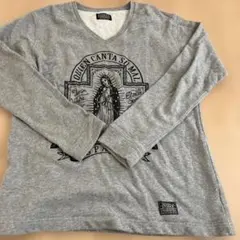 グレー Vネック トレーナー