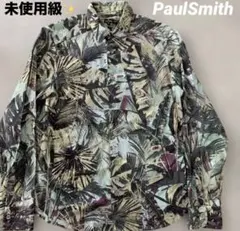 未使用級✨PaulSmith ポールスミス PS ボタニカル 葉っぱ 総柄シャツ