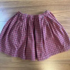 familiar チェック柄スカート 110
