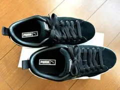 PUMA 24.5cm PUMA ブラック 厚底スニーカーMAYZEメイズ