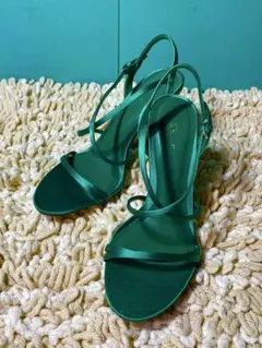 美品　ZARA ストラップ ヒールサンダル 23.0cm