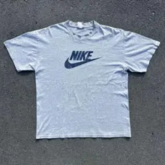 【希少】90s 00s NIKE ビッグロゴ Tシャツ M 霜降りグレー L相当