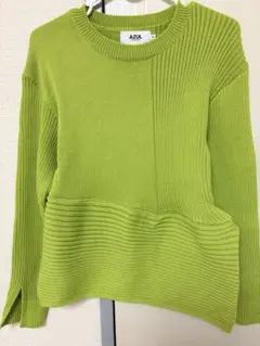 AZUL by moussy グリーン ニットップス M