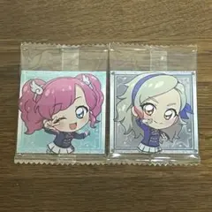 アイカツ！ウエハースシール2枚セット 天羽まどか&黒沢凛